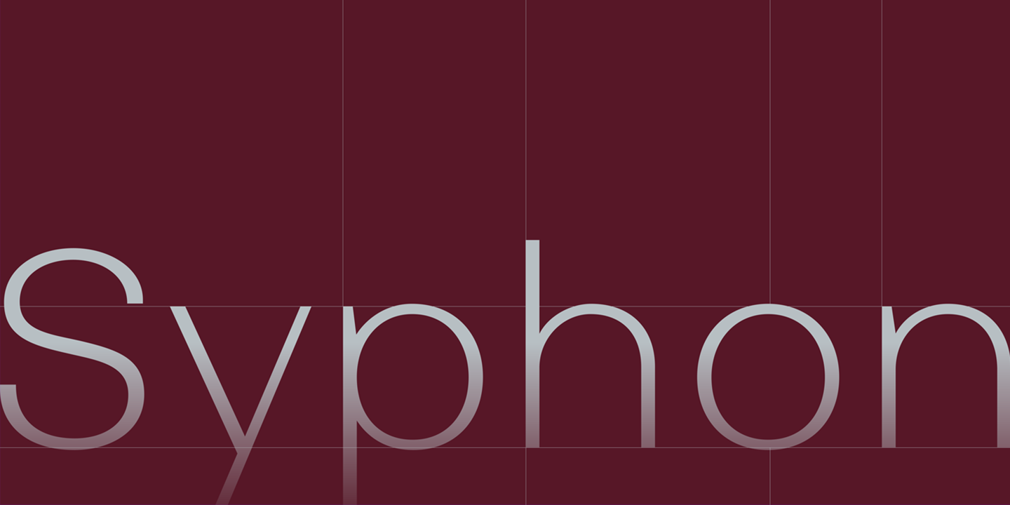 Przykładowa czcionka Syphon #1